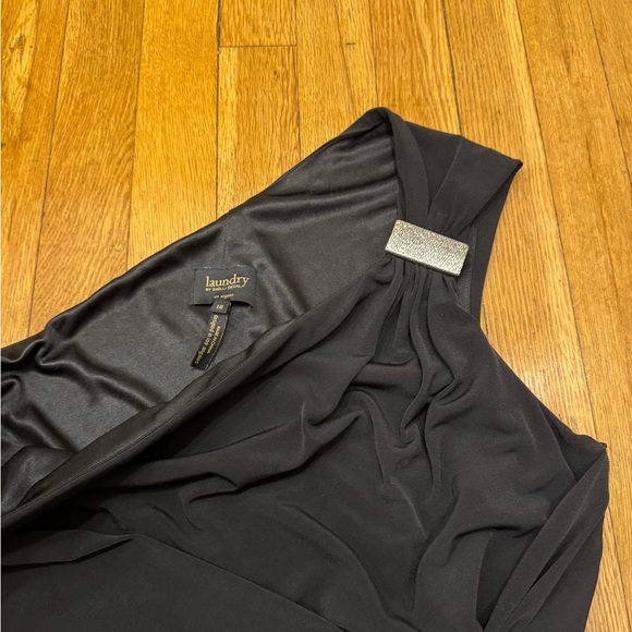 Laundry By Shelli Segal - Black One-Shoulder Dress - Picture 3 of 5